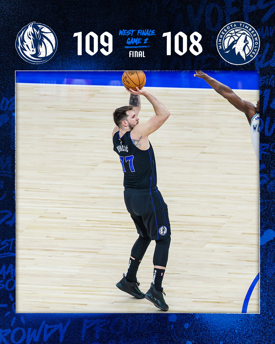 东契奇三分绝杀，独行侠客场109-108险胜森林狼，